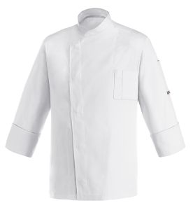 Veste de cuisine blanche à boutons pression de Ego Chef