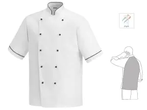 Elegance Short Sleeve Chef Jacket