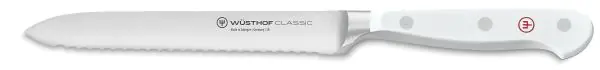 Coltello Salame seghettato cm.14 Serie Classic White di Wüsthof