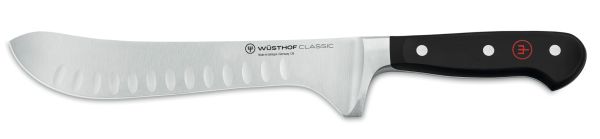 Couteau de boucher cimeterre alvéolaire Wusthof Classic Series