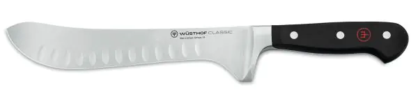 Scimitar butcher knife with hollow Classic Series by Wusthof