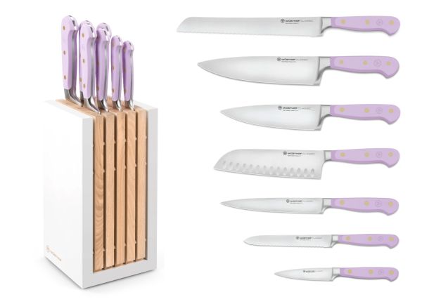 Ceppo completo di 7 Coltelli Serie Classic Purple Yam di Wusthof