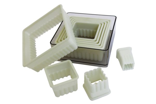 Set tagliapasta quadrato festonato nylon