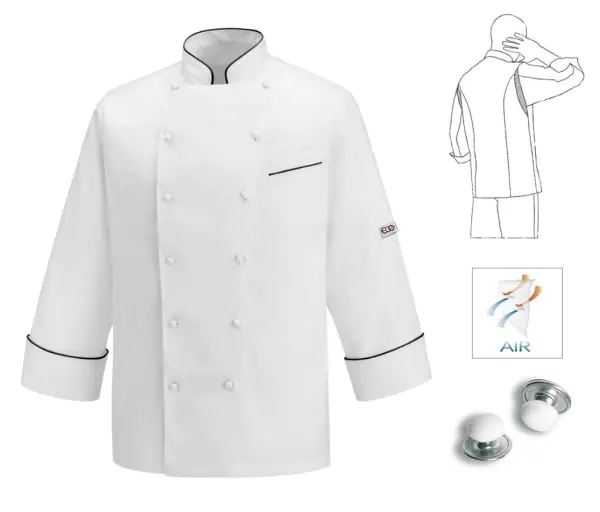 Unisex Gold Line Chef Jacket