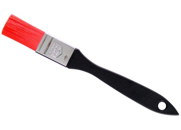 Non-stick brush with red nylon bristles 25 mm