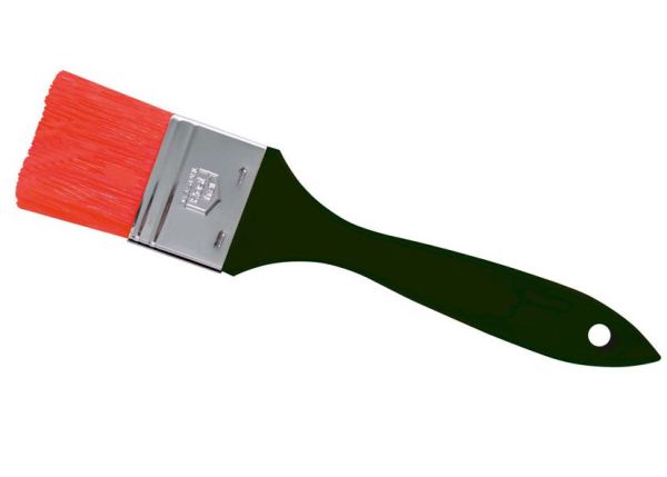 Non-stick brush with red nylon bristles 50 mm