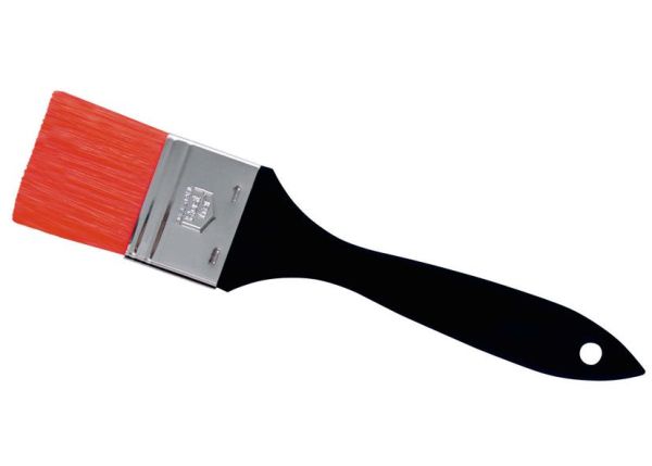 Non-stick brush with red nylon bristles 60 mm