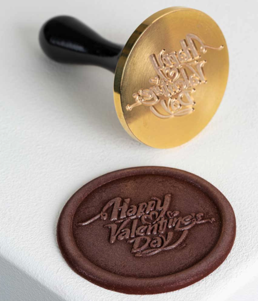 Timbro Happy Valentine's Day - small per decorazioni in cioccolato di Martellato