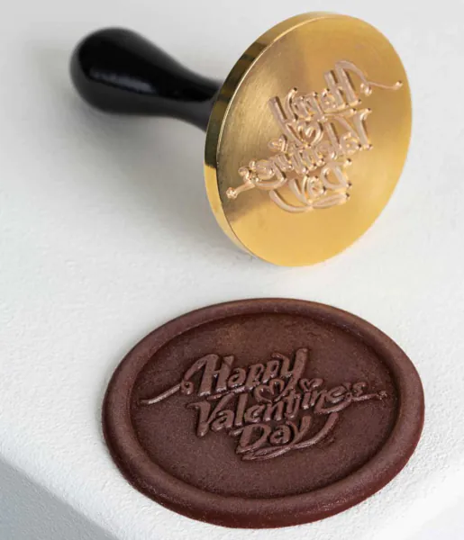 Happy Valentine's Day stamp - small for chocolate decorations by Martellato