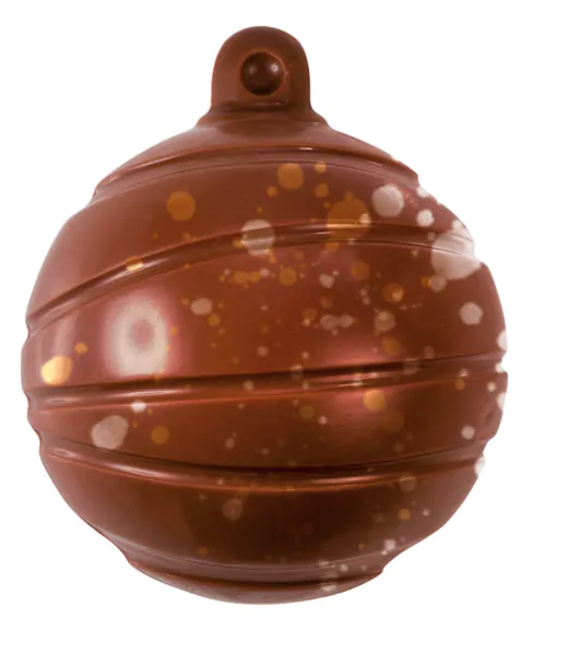 Xmas Baubles Striped: Kit of 2 thermoformed molds for 6 Christmas balls