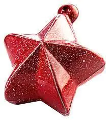 Xmas Baubles star: Kit of 2 thermoformed molds for 6 Christmas balls