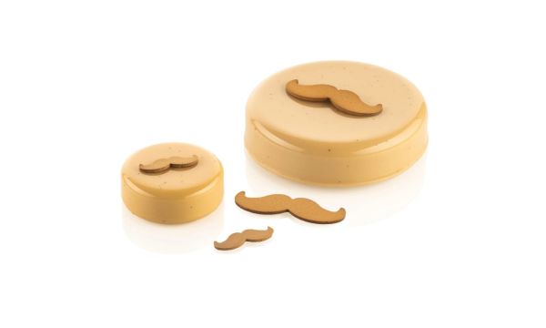 Moule en silicone CHABLON MUSTACHE de Silikomart Professional 