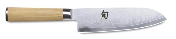 Damascus Santoku knife cm. 18 Shun Classic White Series by Kai