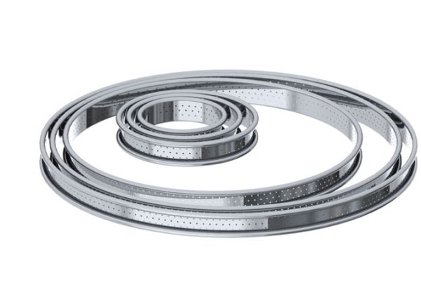 Anello forato crostata inox Altezza cm. 2 di De Buyer