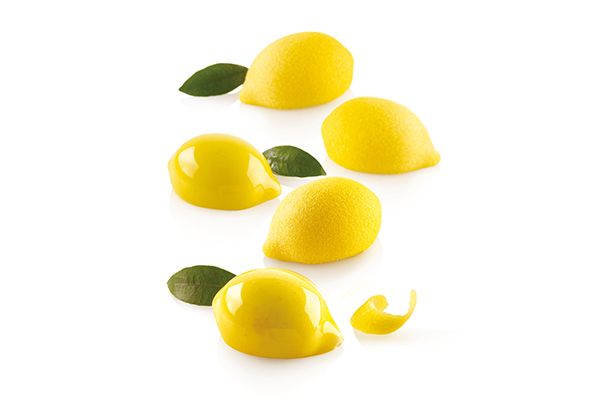 Silicone mould 15 lemons + pastry cutter by Silikomart Professional 