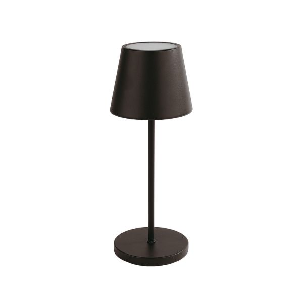 Lampada da tavolo MERLE Ø 11 cm - h. 30,5 cm. nera di Paderno