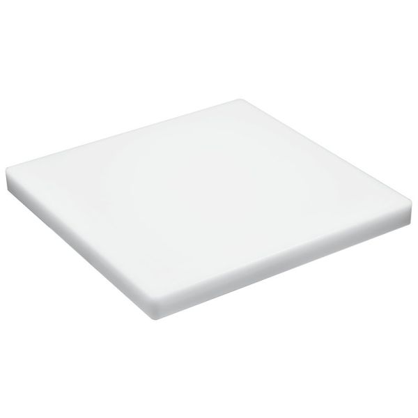 Square polyethylene cutting board WHITE cm. 50,0x50,0 - h 4,0 cm
