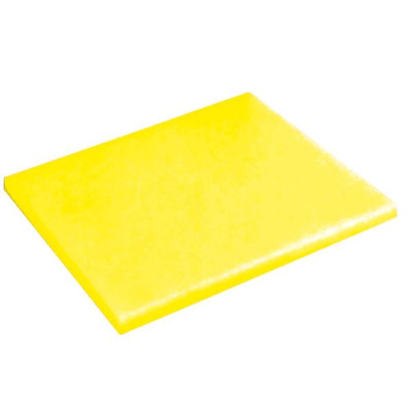 Polyethylene rectangular cutting board YELLOW cm. 32,0x26,5 - h 2,0 cm