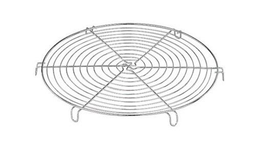 Chromed cake cooling tray in stainless steel