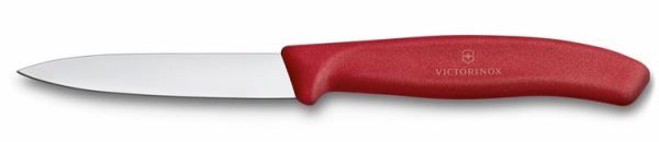 Spelucchino diritto lama cm. 8 manico rosso serie Swiss Classic di Victorinox