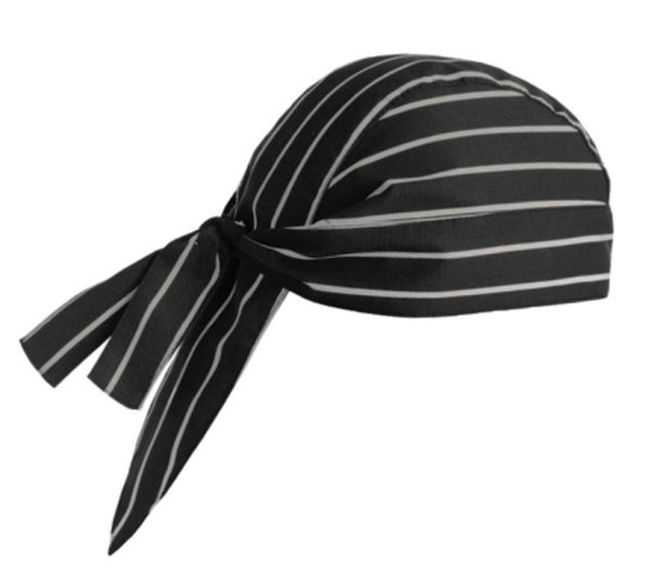 Bandana AMERICA shaped Black with white stripes