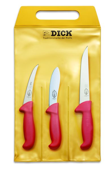 Set 3 coltelli macelleria Serie ErgoGrip di F. Dick 