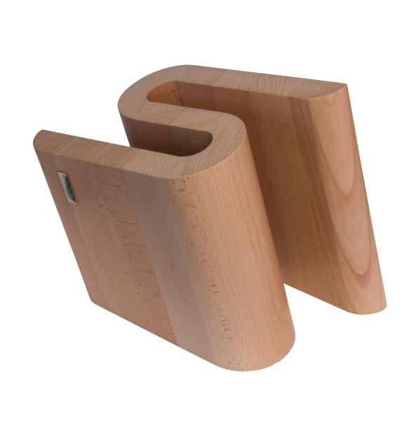 Ceppo magnetico S per 10 coltelli Serie Grand Prix in faggio naturale di Artelegno