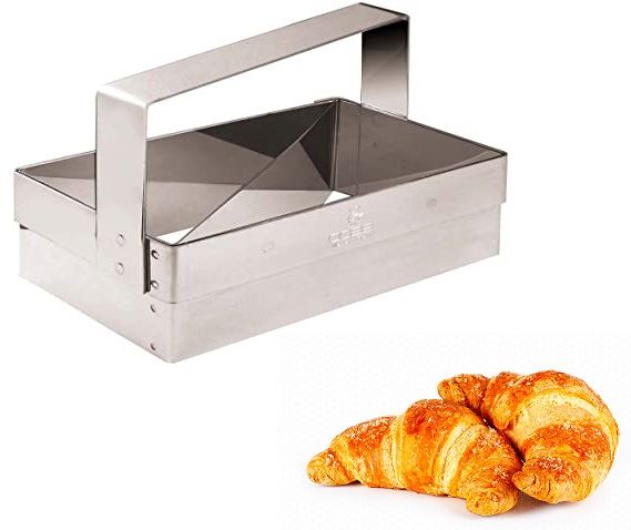 Manual croissant cutter 10 x 6,5 cm.