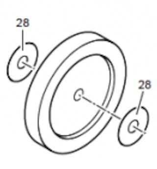 Dischi di Plastica POS. 28 macchina affilatrice SM 110 e SM 111 di Dick