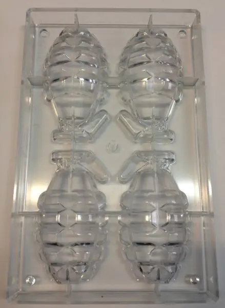 Grenade chocolate mold