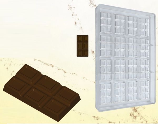 Chocolate mould polycarbonate mini tablets