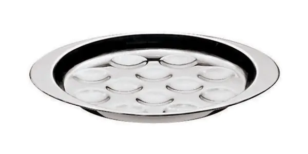 Piatto Lumache 12 porzioni inox