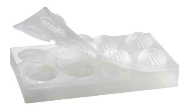 Sphere silicone moulds 300 x 175 mm - 8 indents Ø 55 mm