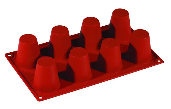 FORMAFLEX Multi-portion silicone mould 175 x 300 mm - 8 impressions st.honoré