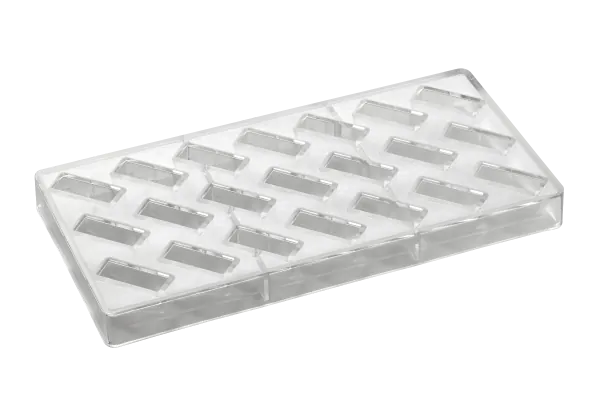 INNOVATION 275 x 135 mm pralines mould - 21 pcs for mould - 18 x 18 x h 20 mm - vol. 10 gr