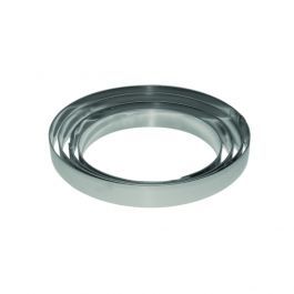 Round stainless steel bands Ø 120 h 20 mm - 2/4 servings