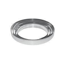 Round stainless steel bands Ø 160 x h 30 mm - 4/6 servings