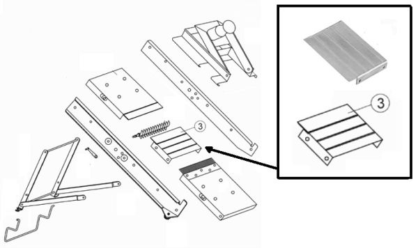 Spare blade for professional mandoline Bron Coucke