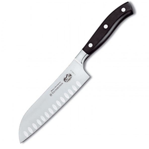 Coltello Santoku con alveole cm. 17 Forgiato Victorinox Grand Maitre