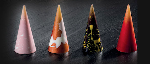 Stampo in policarbonato per cioccolato Piramidi Choco Style Cone