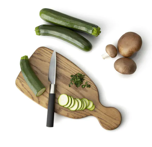 Rectangular cutting board with oak wood handle M