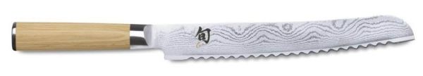 Damascus Bread knife cm. 22.5 Shun Classic White Series by Kai