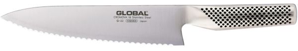 Global G22 Serrated carving knife cm. 20 for left-handers