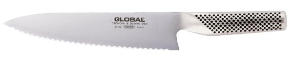 Serrated carving knife cm. 20 for right-handers by Global - G22R