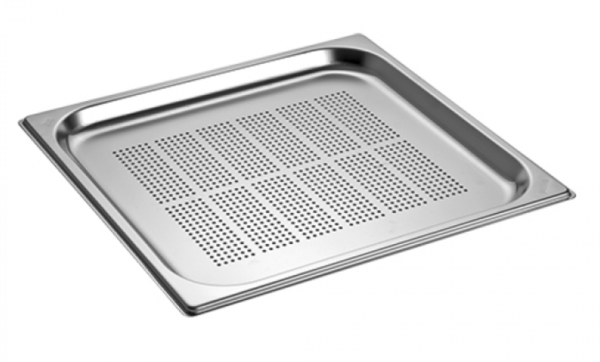 Gastronorm GN 2/3 perforated stainless steel tray