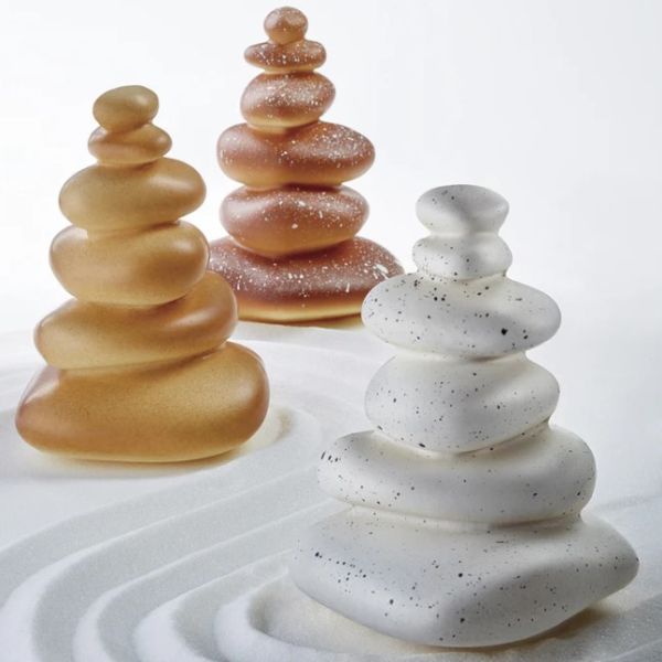 Kit of 2 thermoformed chocolate moulds Zen by Pavoni Professional