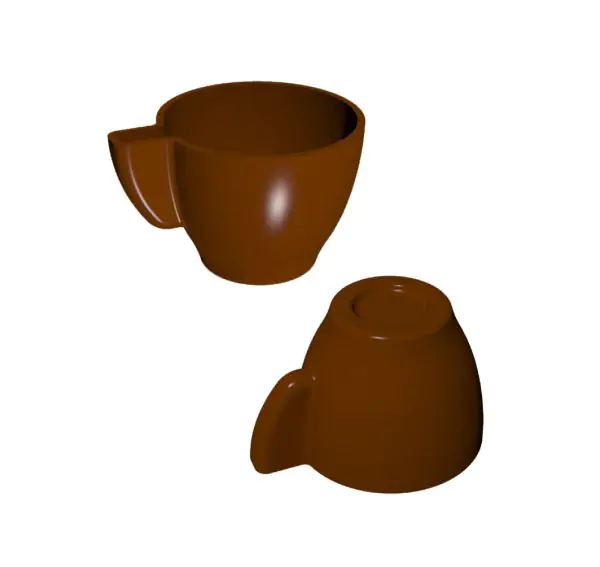 Polycarbonate chocolate mold coffee Cup Medium