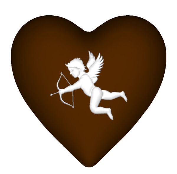 Heart Cupid polycarbonate chocolate mold