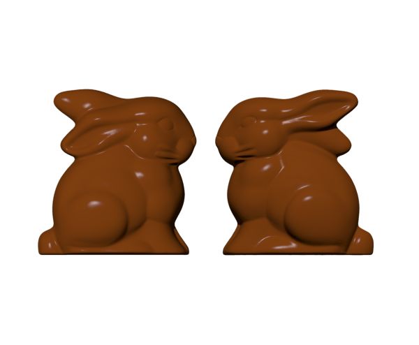 Big Rabbit polycarbonate mould chocolate