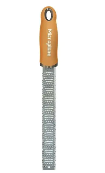 Grater Zester Fine-cut MICROPLANE Handle MUSTARD YELLOW Premium Series 